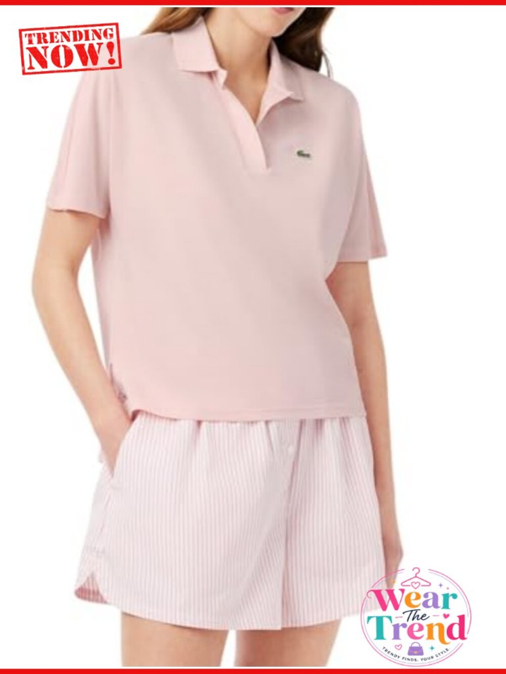 Relaxed Fit Fluid Pique Polo Shirt Short Sleeve Collared Pullover